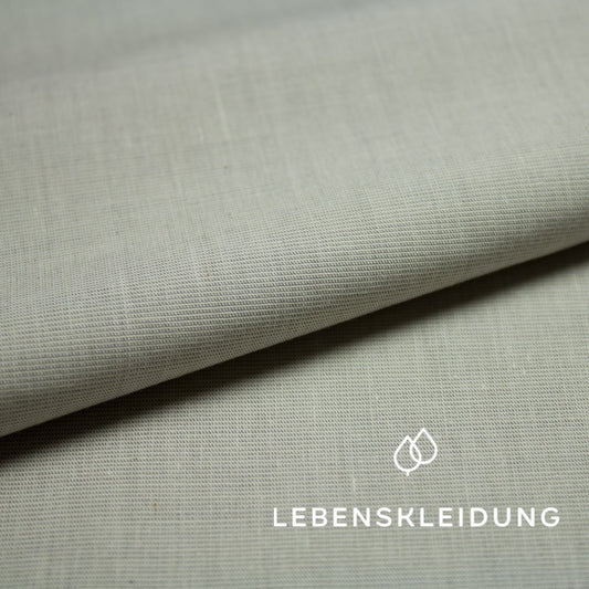 Chambray bio - crème - anthracite