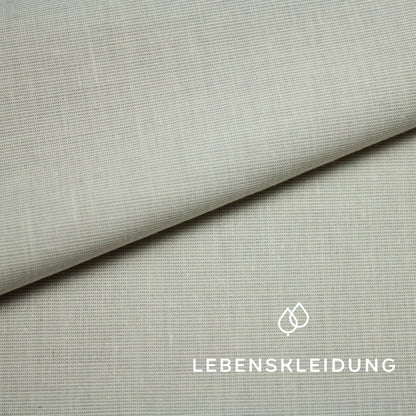 Bio Chambray - Creme - Anthrazit – Detailansicht