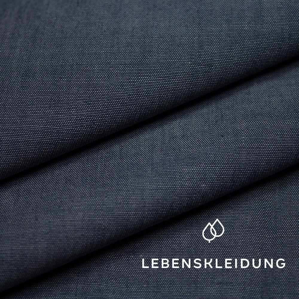 Organic Chambray - Navy sample
