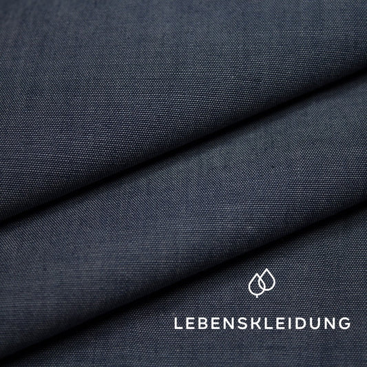 Organic Chambray - Navy sample
