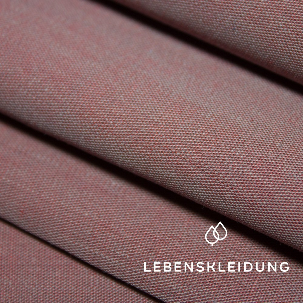Organic Chambray - Rubino – Detail view