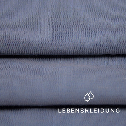 Organic Chambray - Sapphire sample – Detail view