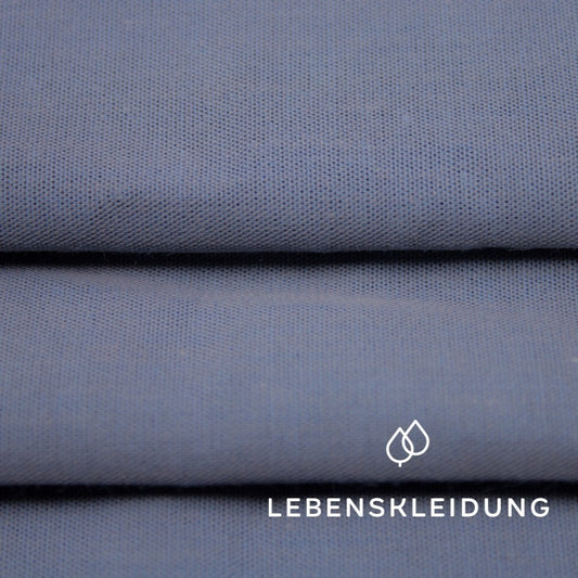 Organic Chambray - Sapphire sample – Detail view