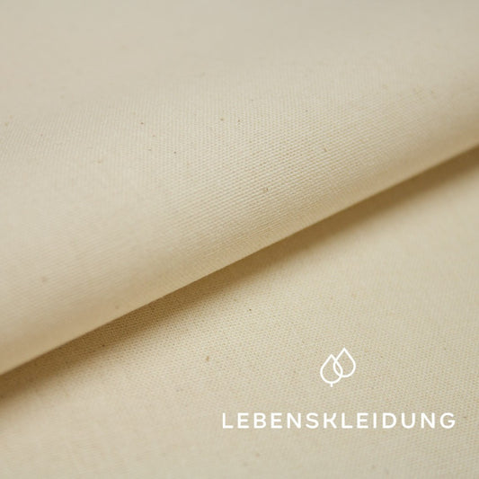 Tissage Mollino/uni biologique - Naturel