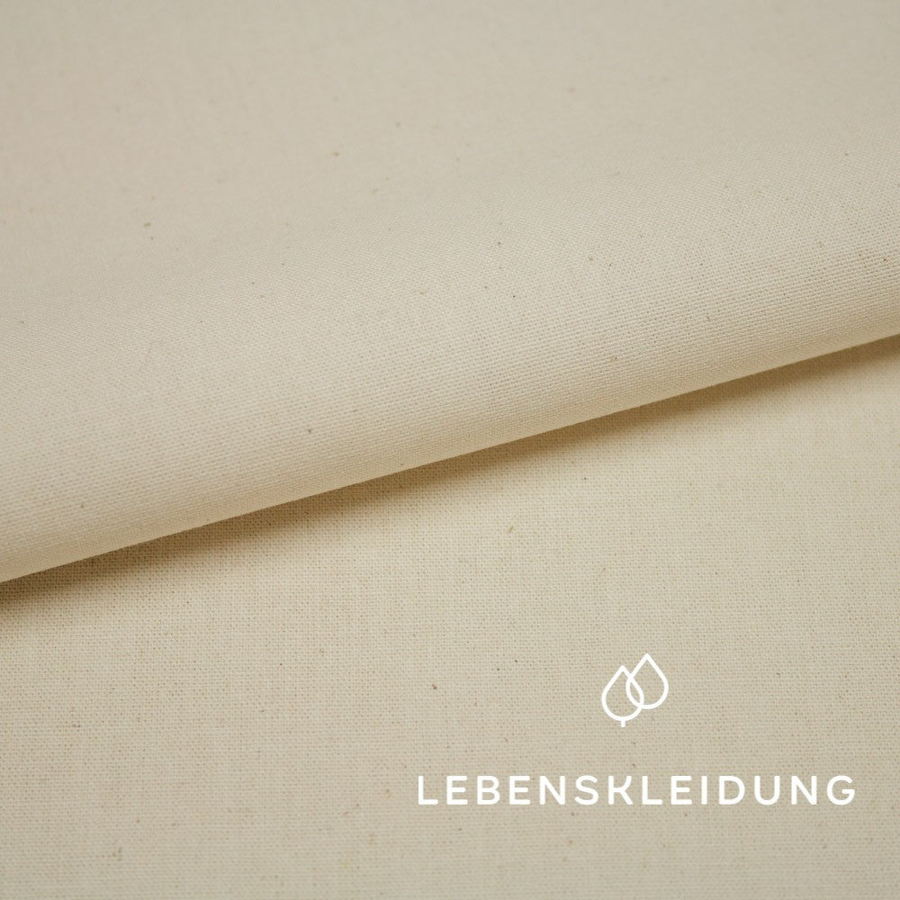 Organic Mollino/Plain Weave - Natural sample – Detail view