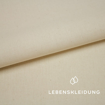 Organic Mollino/Plain Weave - Natural sample – Detail view