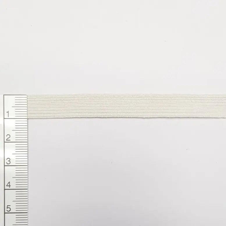 Bio Einziehgummiband - 10 mm - ecru – Detailansicht