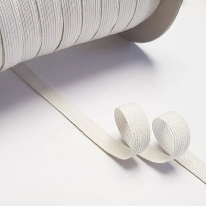 Bio Einziehgummiband - 10 mm - ecru – Nahaufnahme