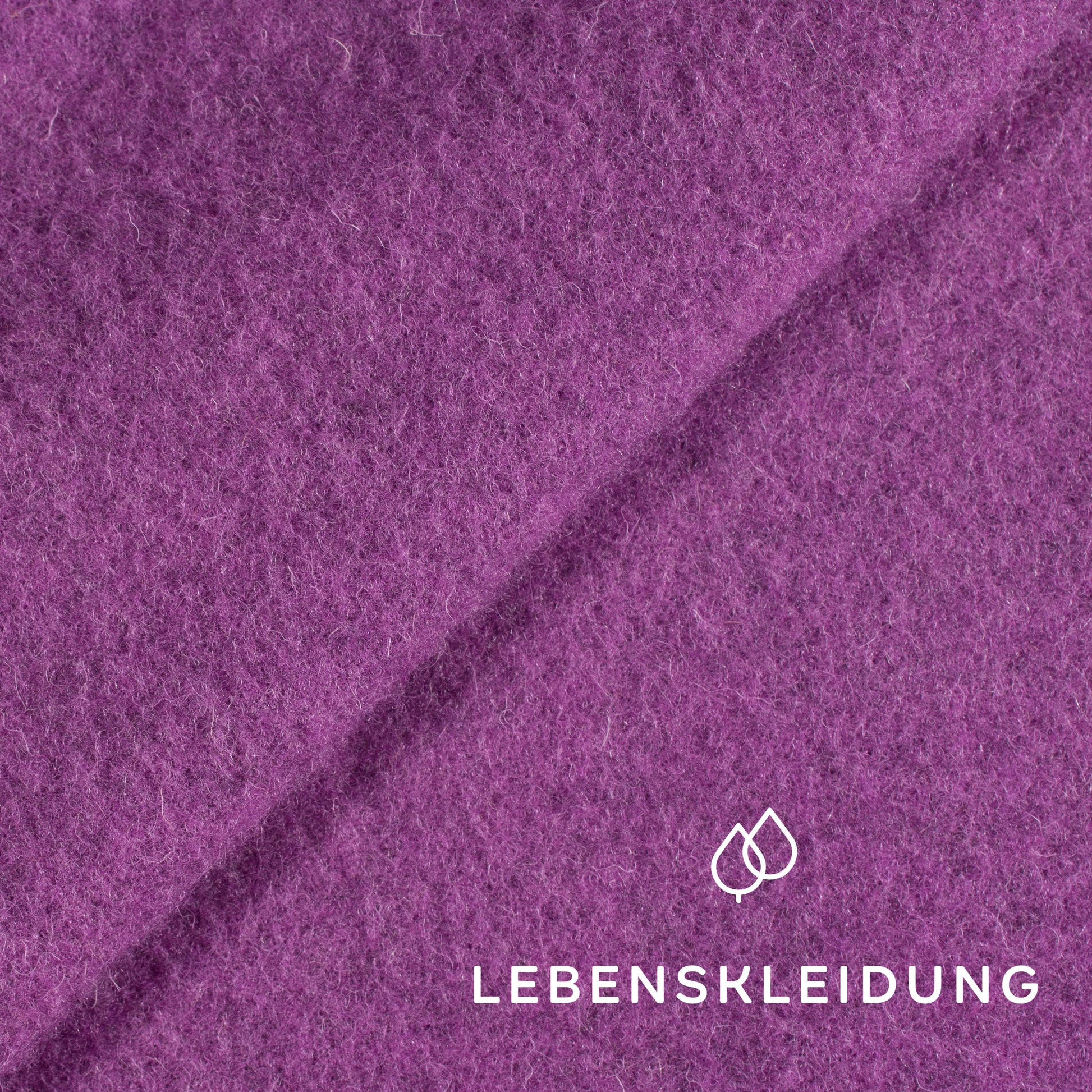 Laine polaire biologique elbwolle™ - échantillon Raisin Doux