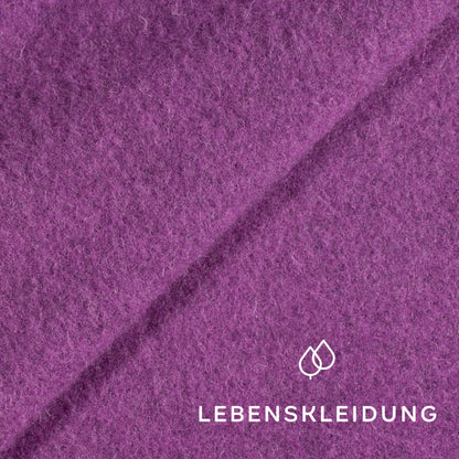 Laine polaire biologique elbwolle™ - échantillon Raisin Doux