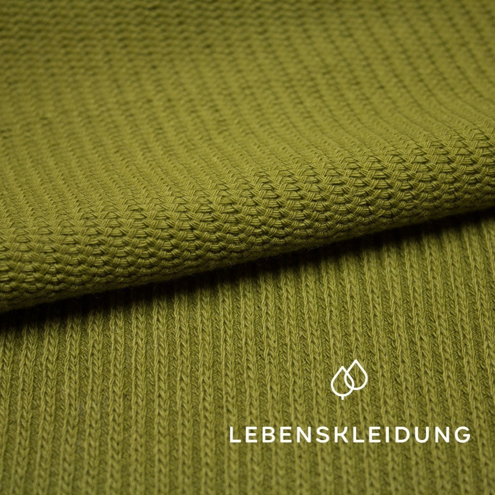 Organic Heavy Knit - Dark Mud sample – Close-up