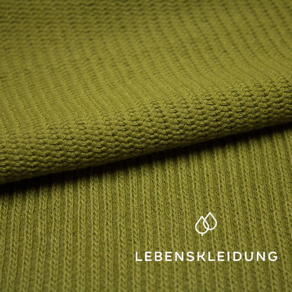 Organic Heavy Knit - Dark Mud sample – Close-up