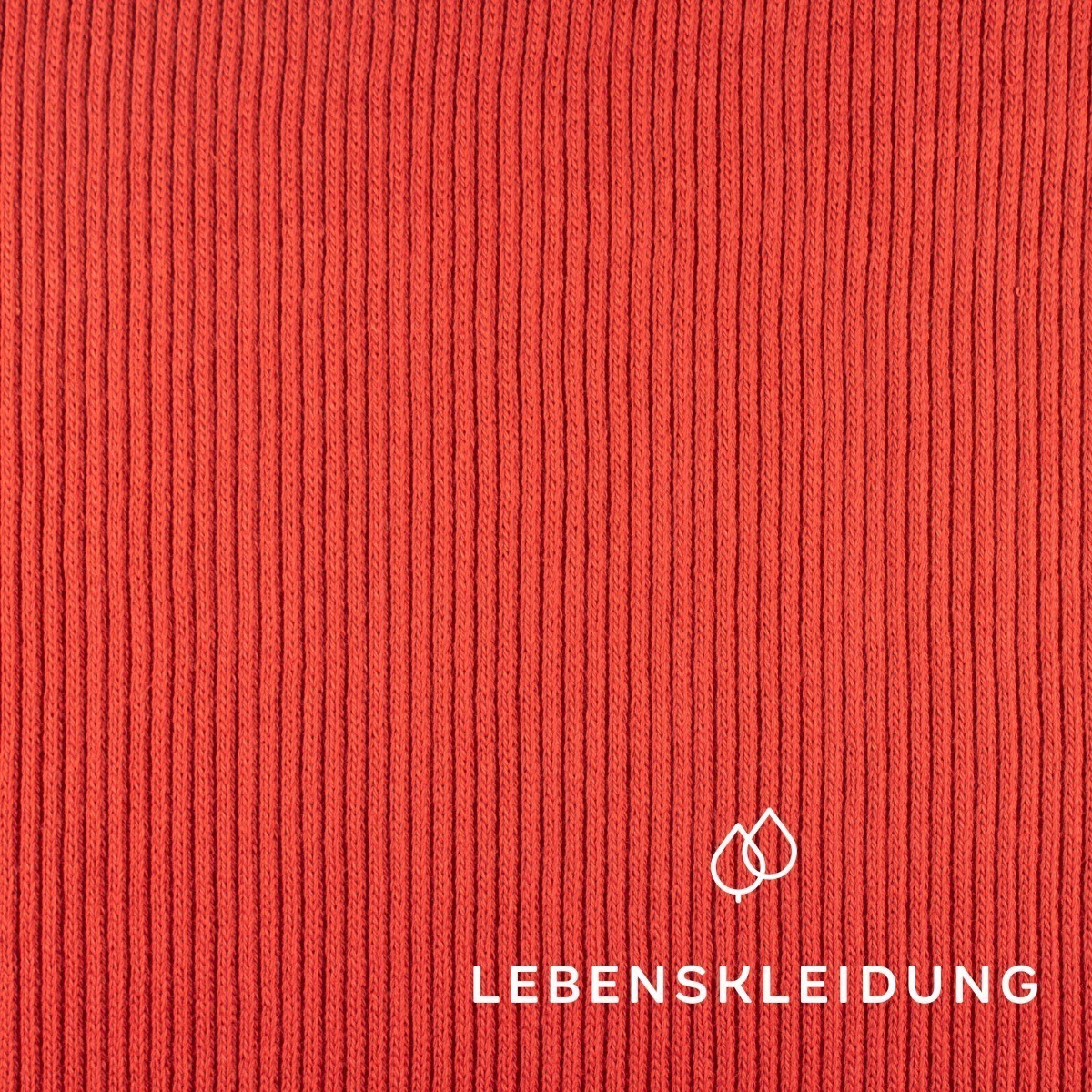 Organic Heavy Knit - Blood Orange sample – Detail view