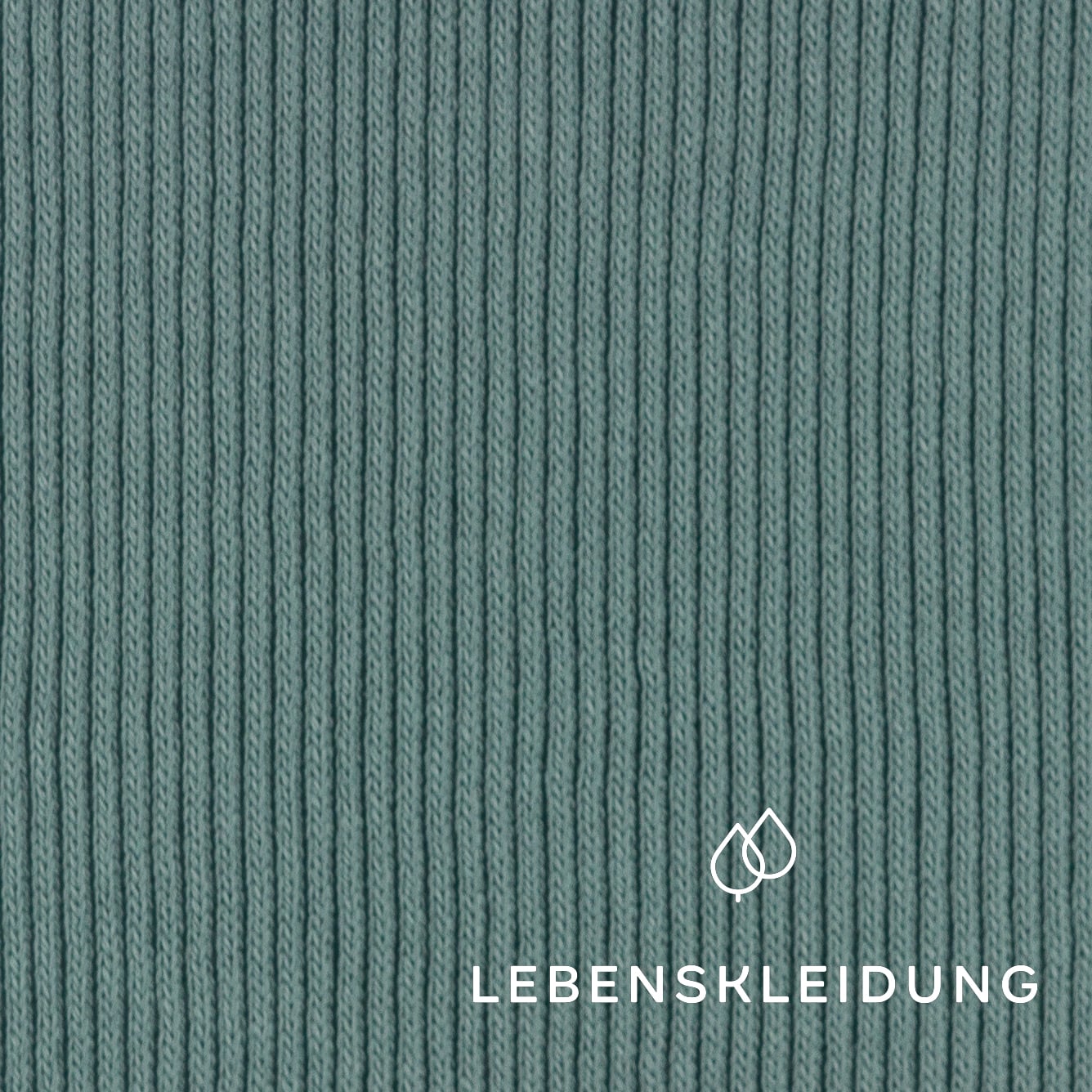 Tricot épais bio - Vert vintage – Vue détaillée