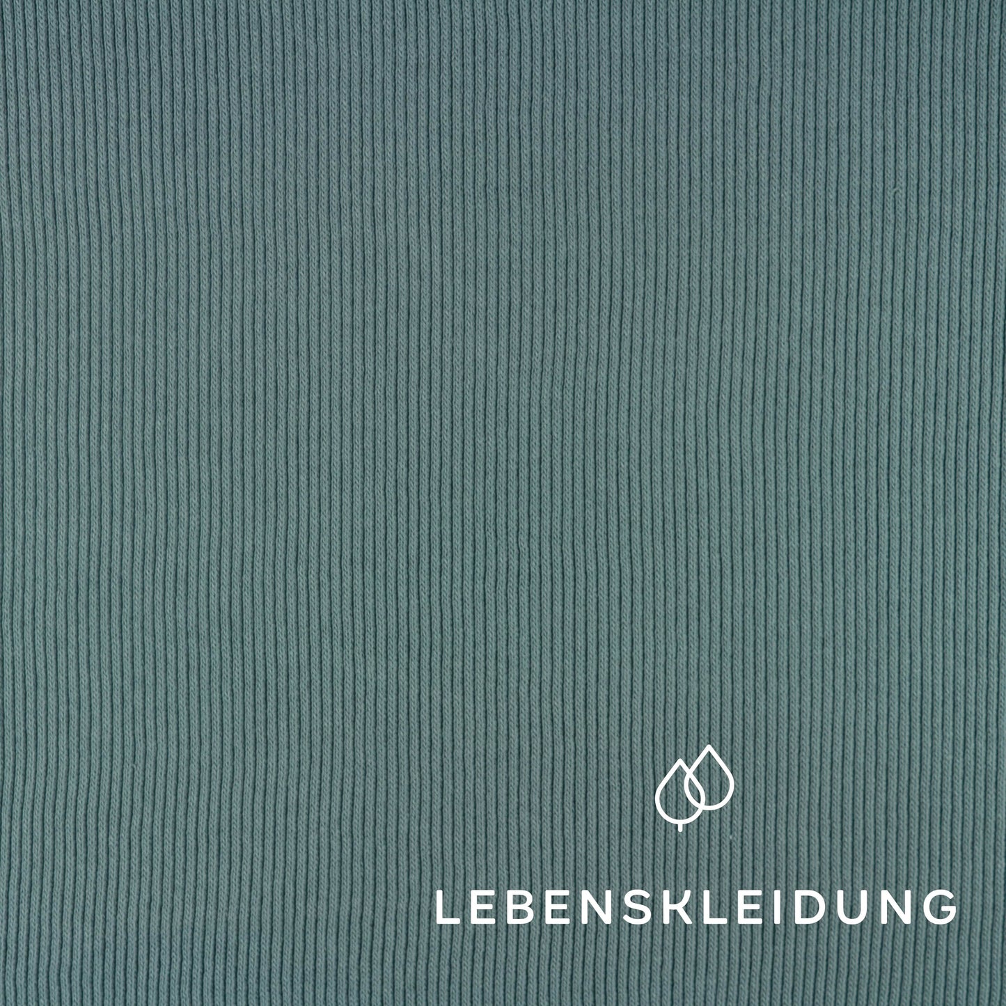 Tricot épais bio - Vert vintage – Gros plan