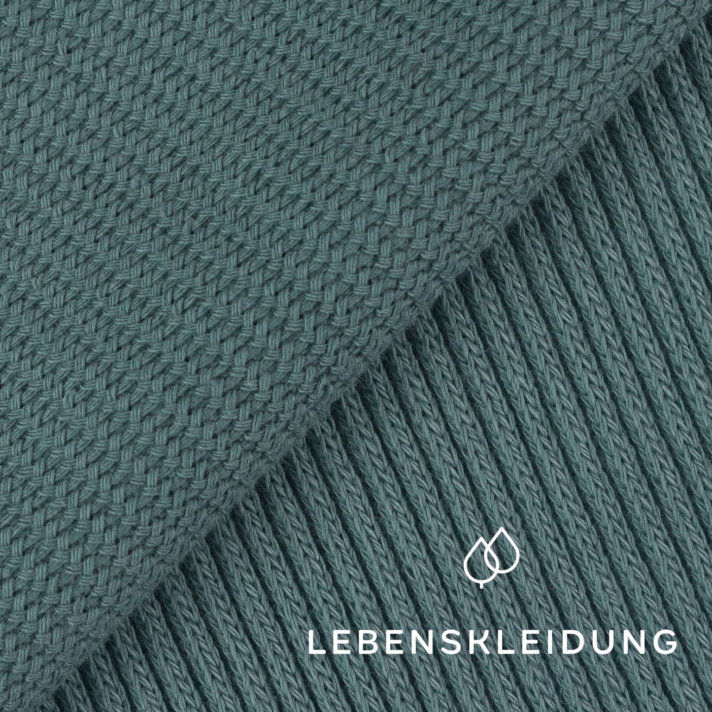 Tricot épais bio - Vert vintage