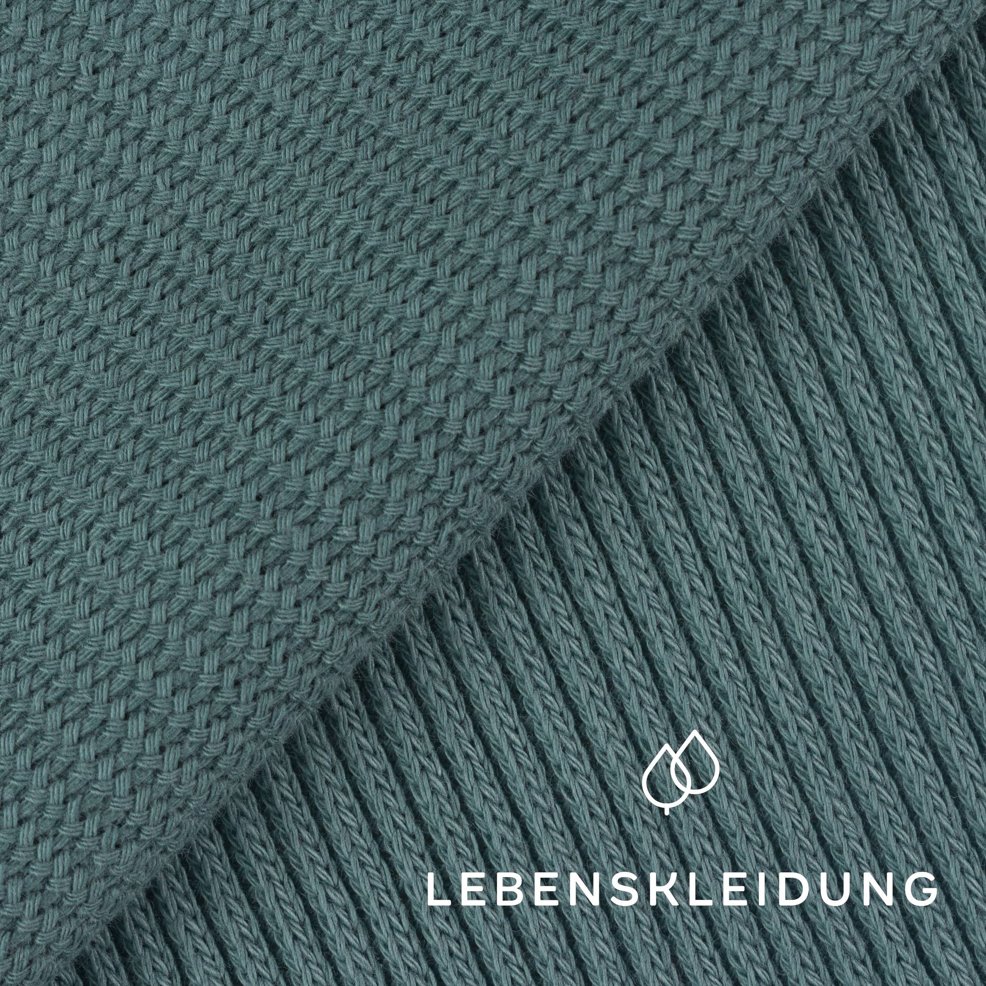 Tricot épais bio - Vert vintage