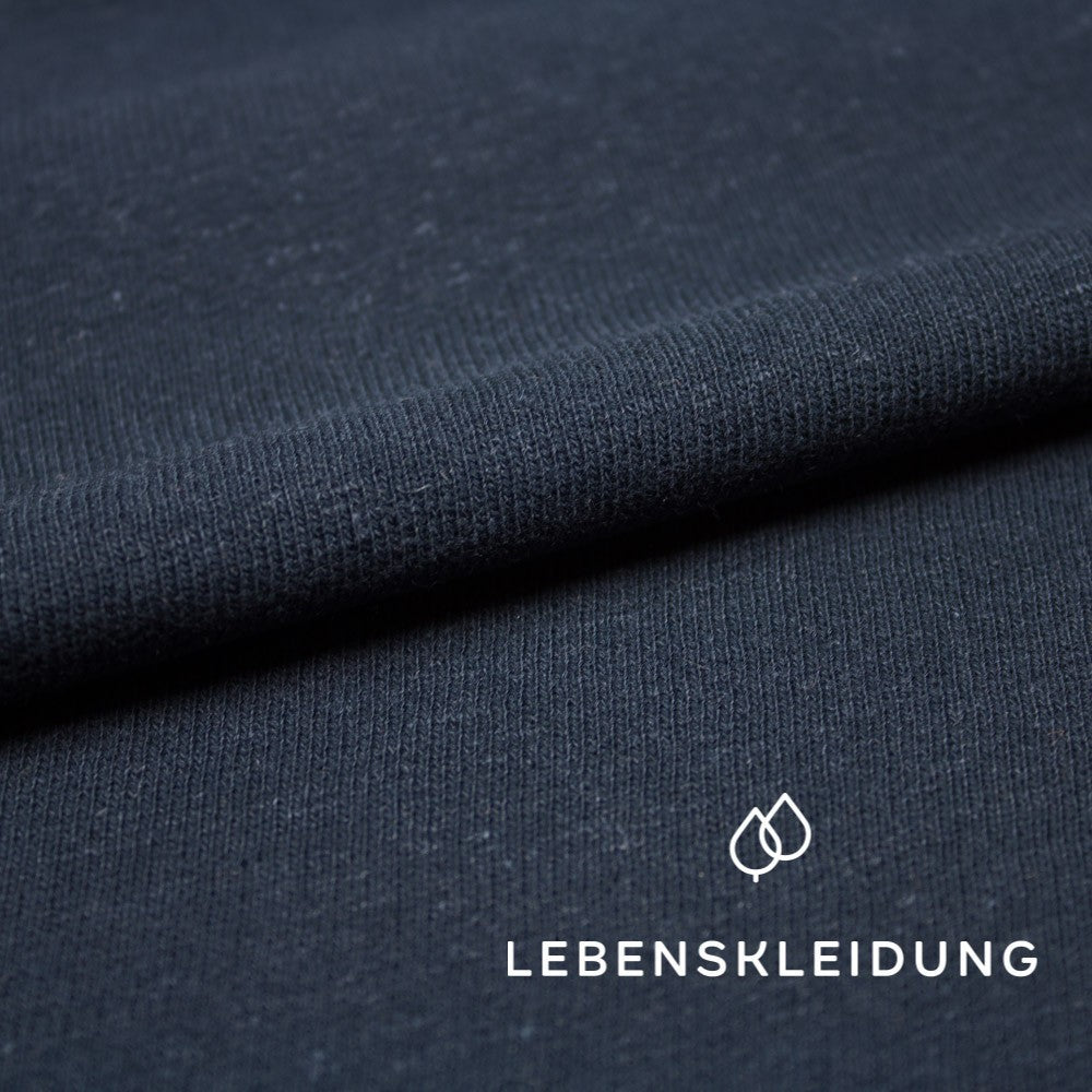 Bio Cotton Hemp Sweat - Navy – Nahaufnahme