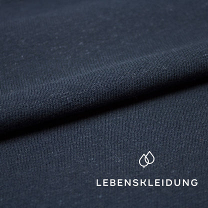 Bio Cotton Hemp Sweat - Navy – Nahaufnahme