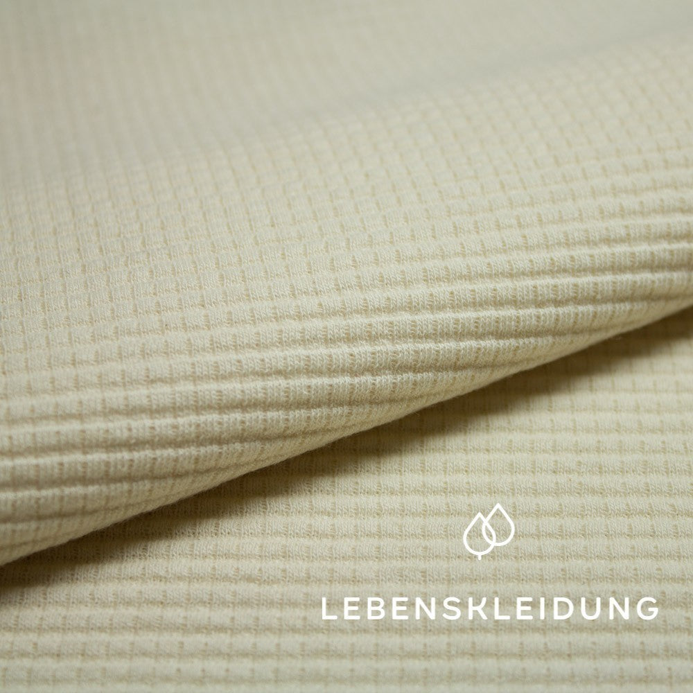 Bio Honeycomb Rib - Ecru