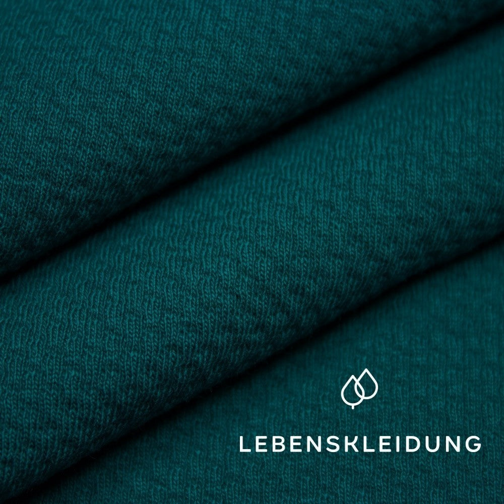 Organic Interlock Doubleface 3D - Emerald sample