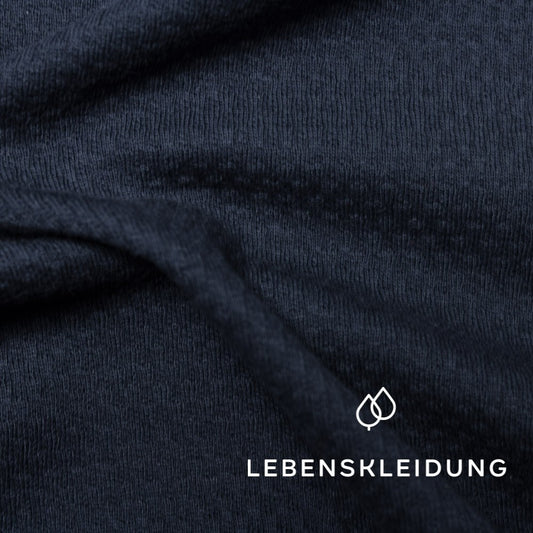 Organic Interlock Doubleface 3D - Navy sample