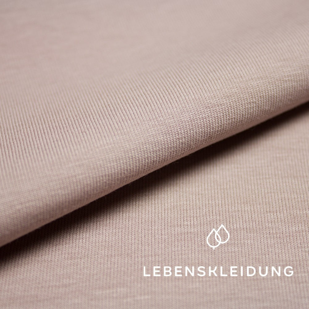 Bio Stretch Jersey Stoff - Pink Clay Muster