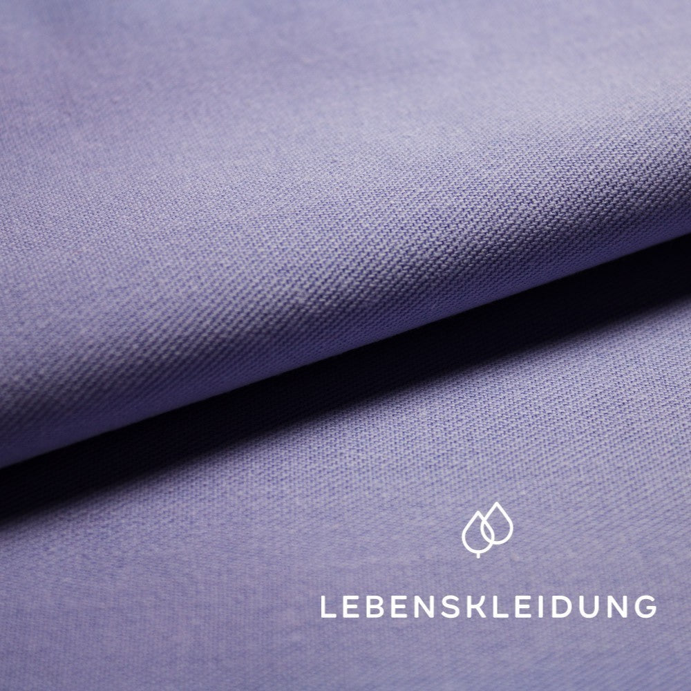 Bio Köper - Frosty Lilac Muster – Detailansicht