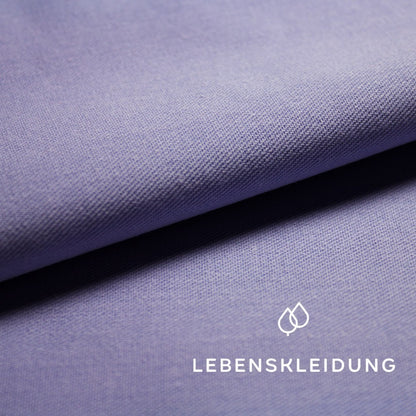 Bio Köper - Frosty Lilac Muster – Detailansicht