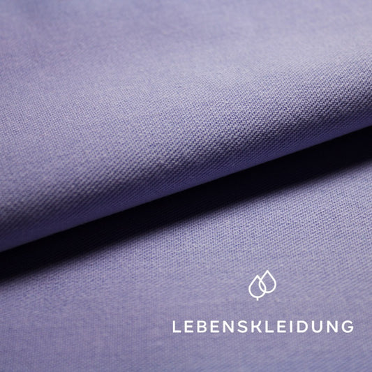 Organic Twill - Frosty Lilac sample – Detail view