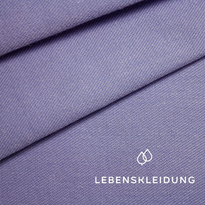 Organic Twill - Frosty Lilac – Close-up