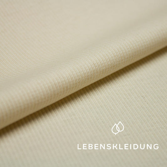 Organic Light Rib - Ecru sample