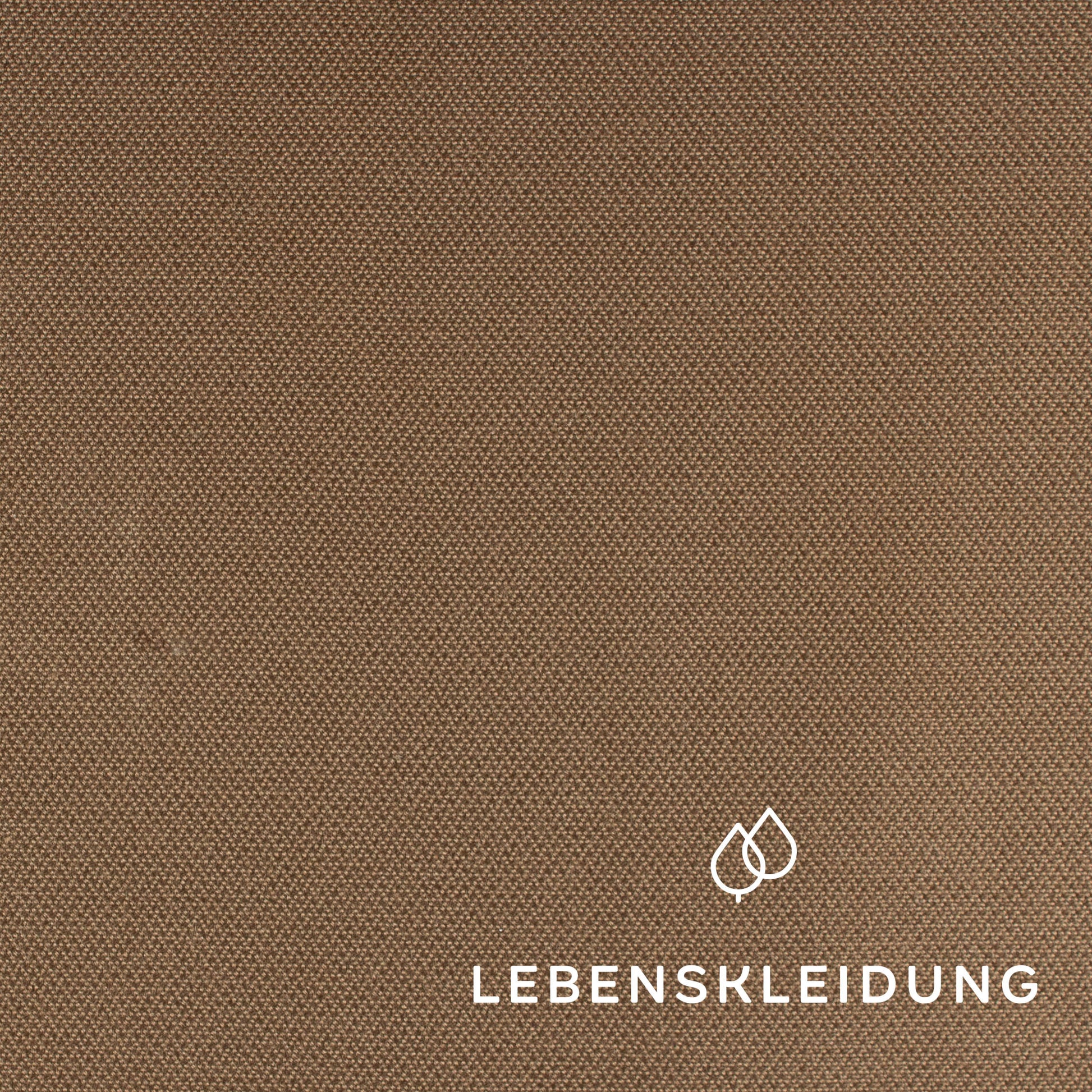 Organic twill, water-repellent - Khaki sample – Detail view