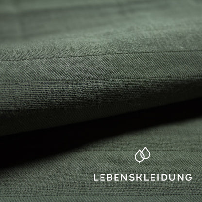 Bio Musselin - Dusty Olive – Detailansicht