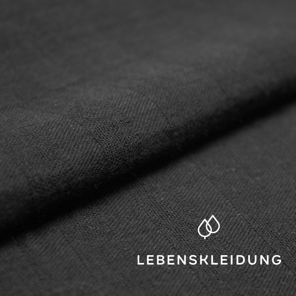 Bio Musselin - Black – Nahaufnahme