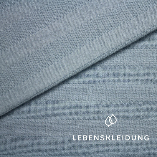 Organic Muslin - Cloud Blue sample
