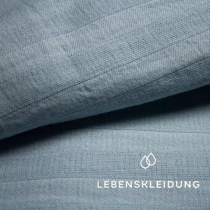 Organic Muslin - Cloud Blue sample – Detail view