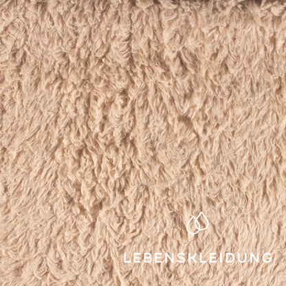 Organic plush fabric - wheat sample – Detail view