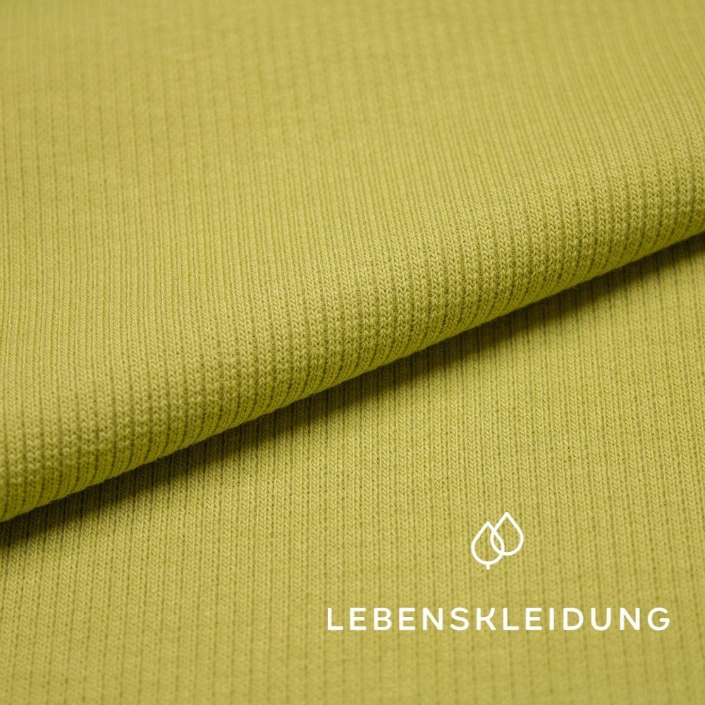 Organic ribbing fabric - Sweet Pea
