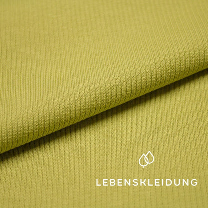 Organic ribbing fabric - Sweet Pea
