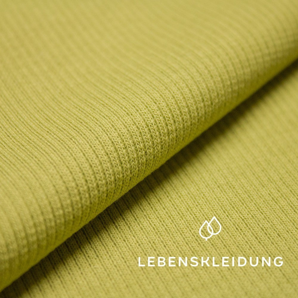 Organic ribbing fabric - Sweet Pea – Detail view