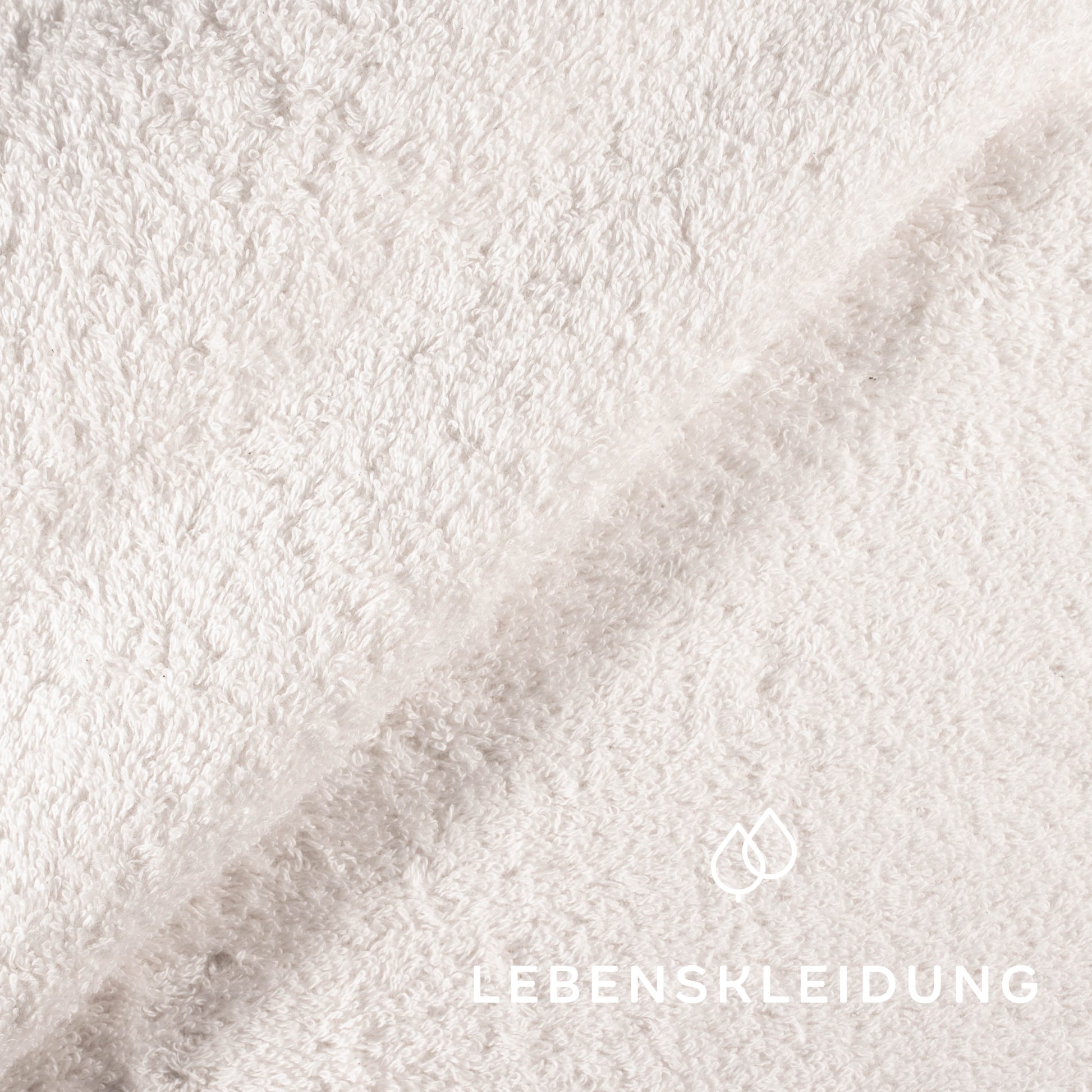 Tissu éponge bio mélangé - échantillon naturel – Gros plan