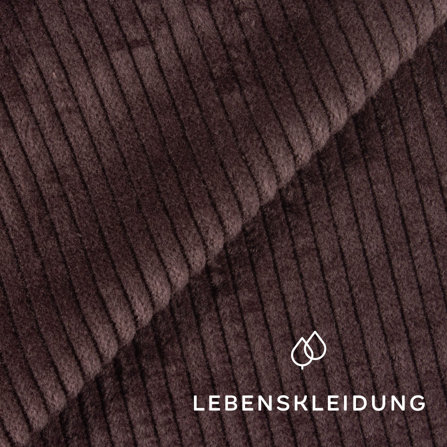 Bio Cord 4,5mm - Charcoal Muster – Stoffstruktur