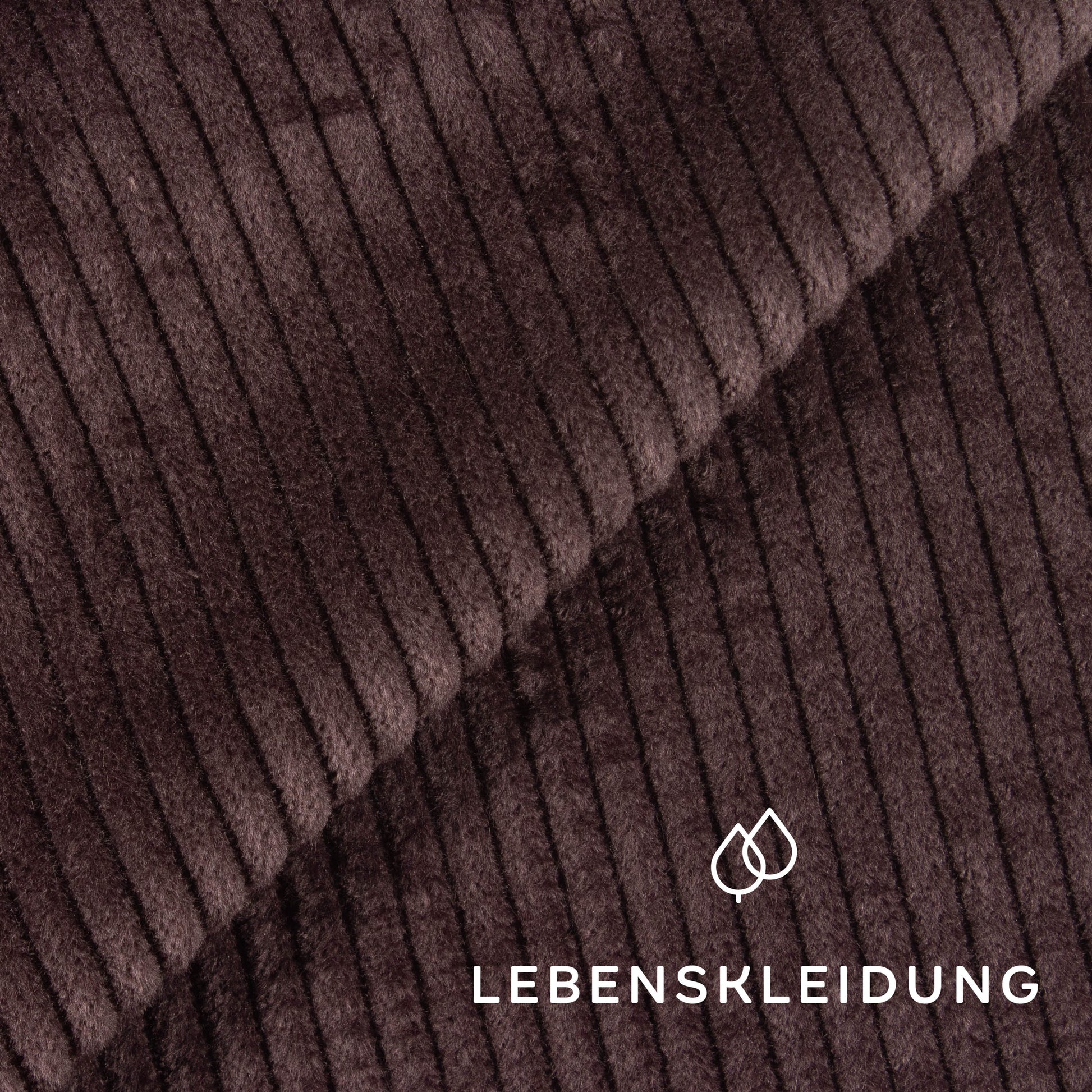 Bio Cord 4,5mm - Charcoal Muster – Stoffstruktur