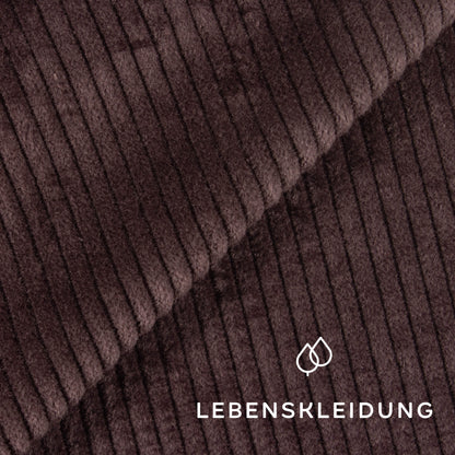 Bio Cord 4,5mm - Charcoal Muster – Stoffstruktur