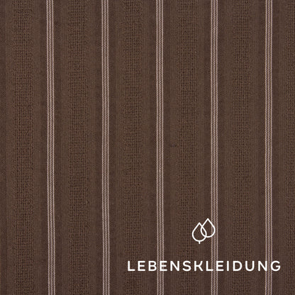 Bio Dobby Bindung - Olive Stripe – Nahaufnahme