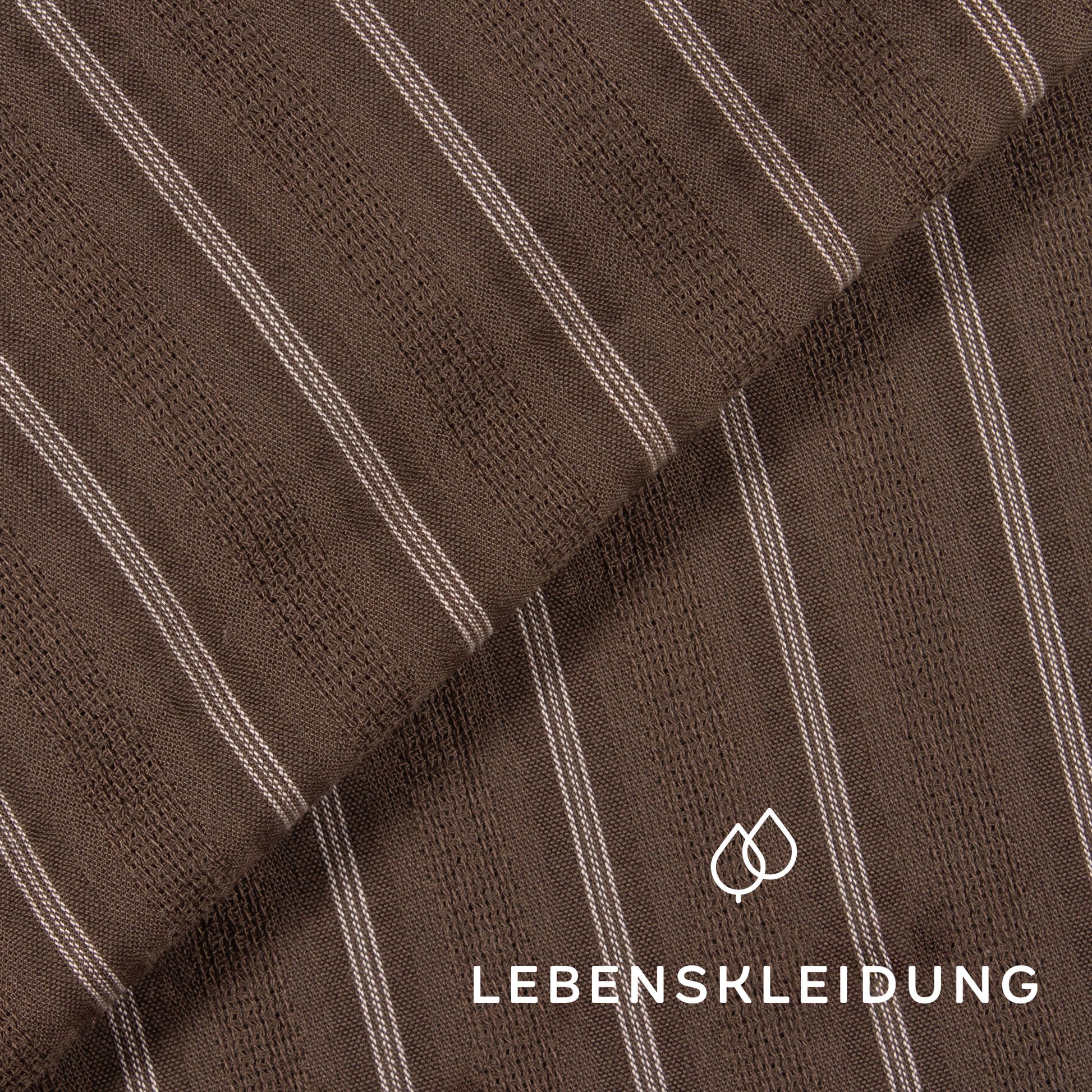 Bio Dobby Bindung - Olive Stripe – Stoffstruktur
