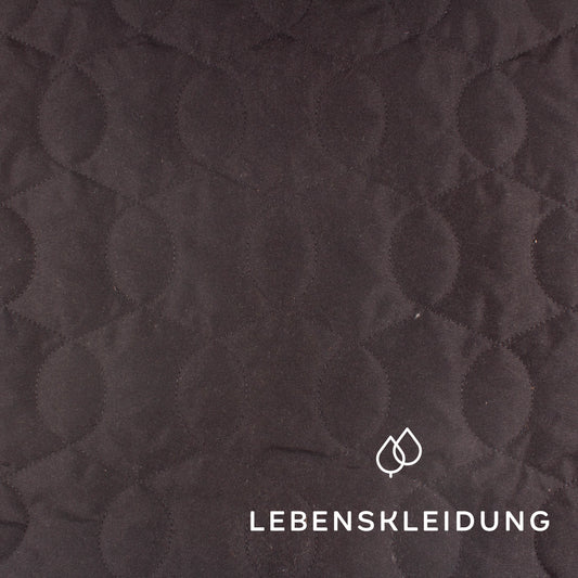 Organic Recycled Quilt - Black sample – Detail view