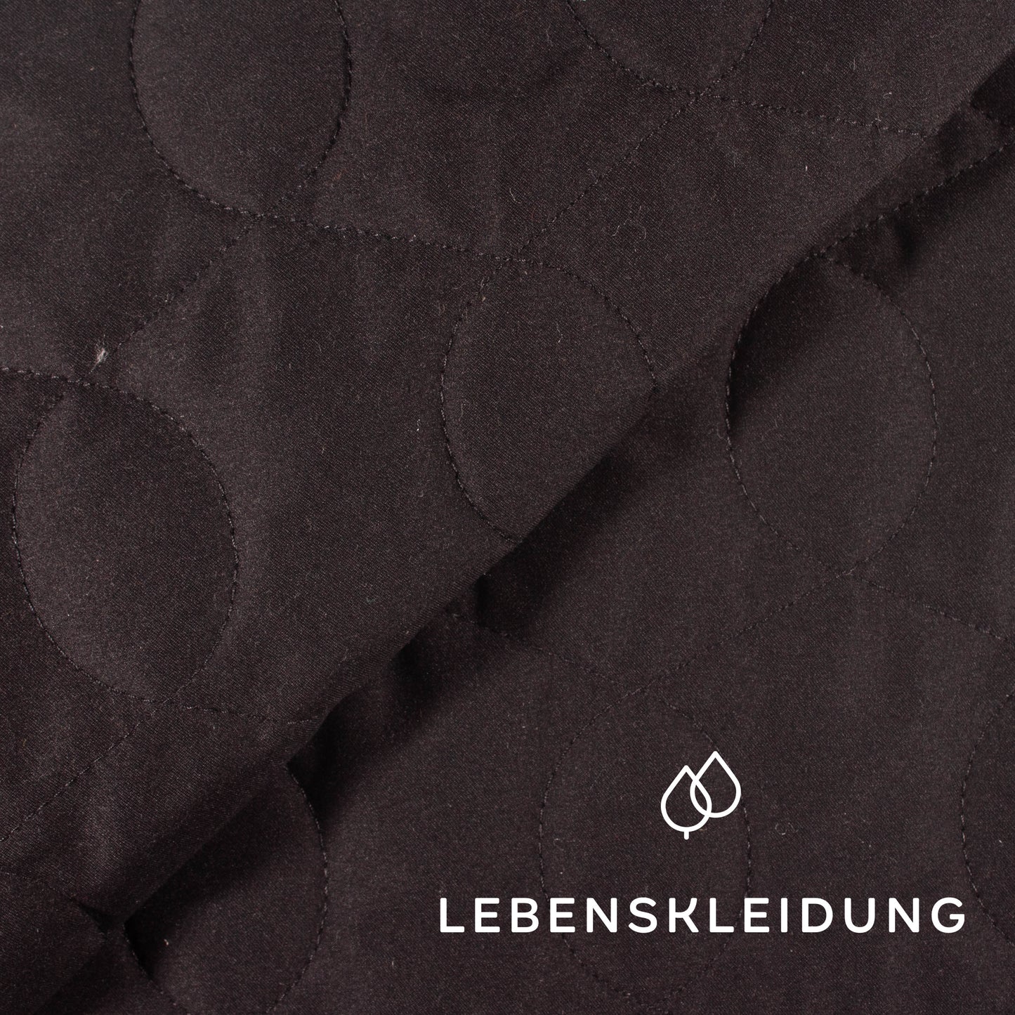 Couette en tissu recyclé biologique - échantillon noir
