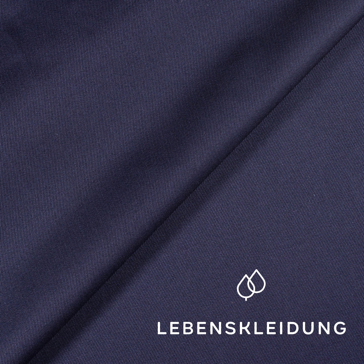 Organic Workwear Twill - Dark Blue sample – Detail view